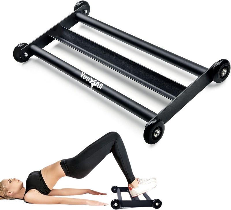 Yes4All Glute Ham Glider, Exercise Wheels for Home Gym Fitness, Glute Hamstring, Booty Building - Image 1