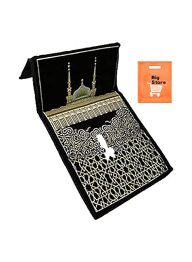 Prayer Mat Accent Embroidery Quilted Prayer Mat With Stand + Big Bag Gift 