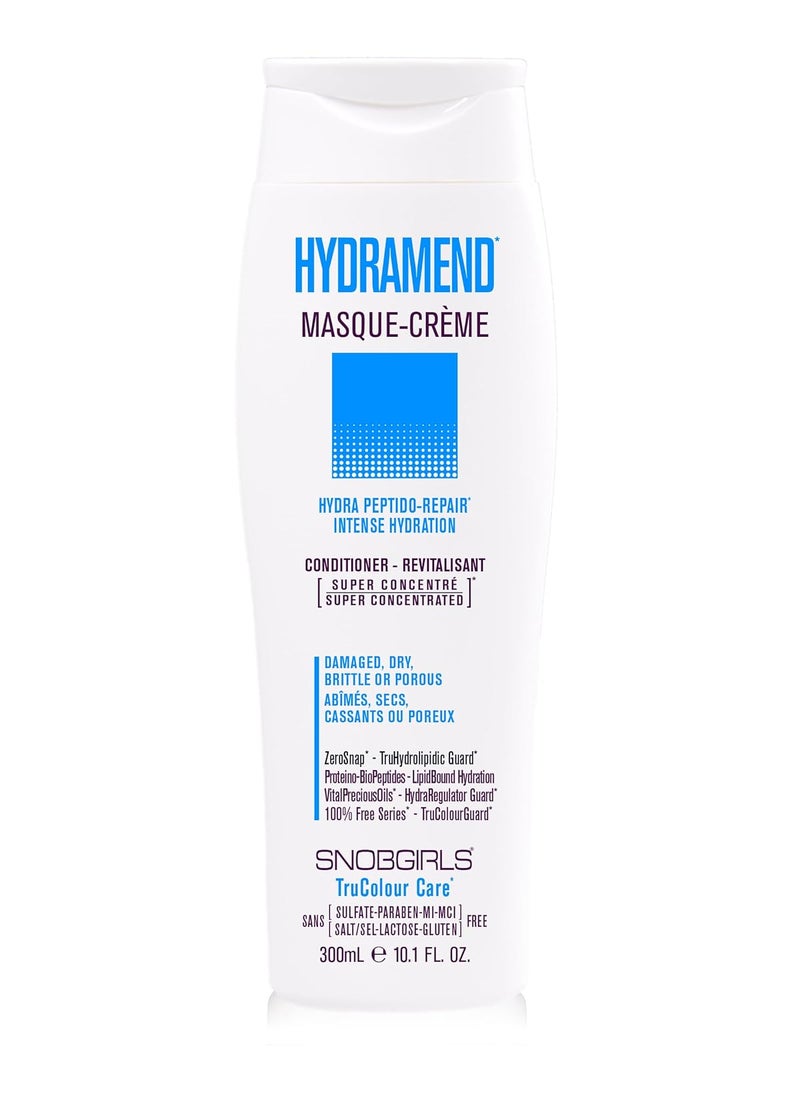 SNOBGIRLS HYDRAMEND Hydrating Conditioner Intense Hydration  Repair 1 Minute Hair Mask with argan oil  hair vitamins for All Types of Dry Damaged Hair 10 Fl Oz 