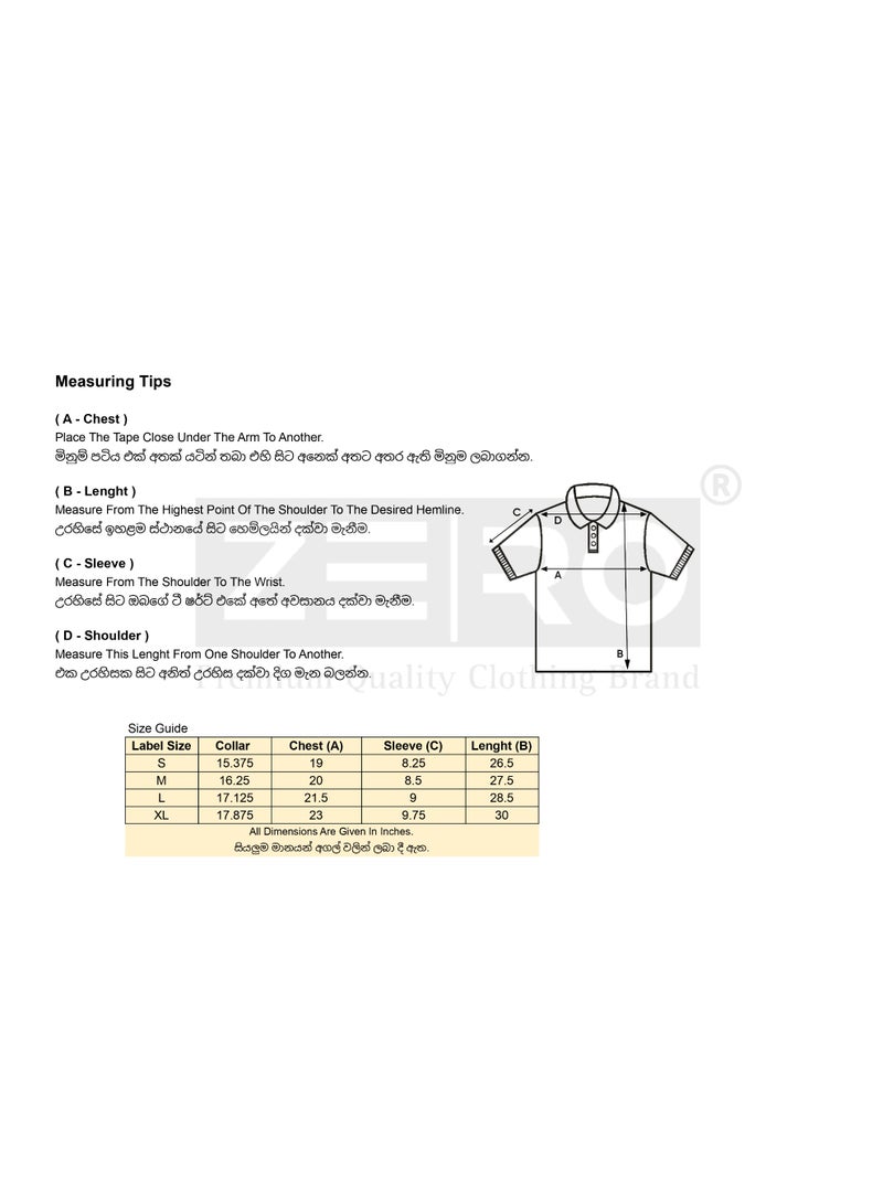 ZE|RO Men’s Slim Fit Collar Polo T-Shirts - Army Green - Image 3