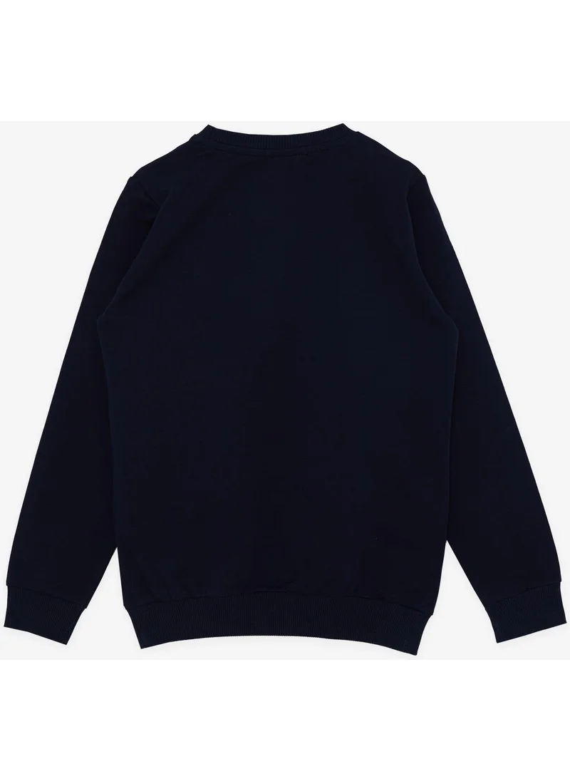 بريز Girl's Sweatshirt Floral Printed 6-12 Years, Navy Blue