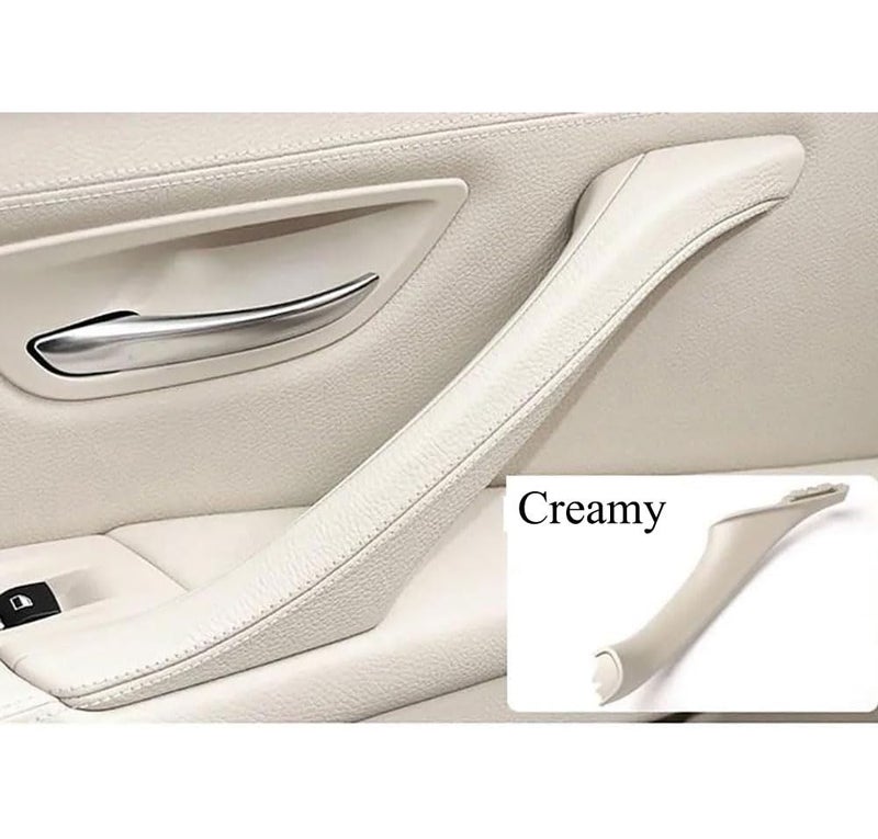 Goodithy 7PCS Door Handle for BMW 5 Series F10 F11 Driver Side Front Left Armrest Window Lift Switch Passenger Door Cover Inside Pull Handle Replacement for BMW 520 523 525 528 535 (Creamy) - Image 5