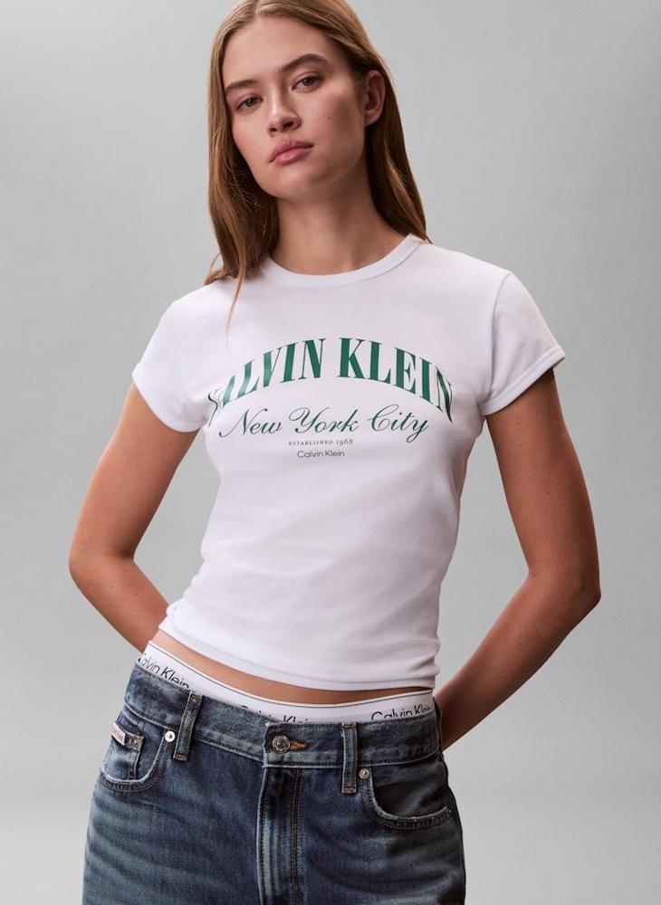 Calvin Klein Jeans Casual Graphic Logo Baby T-Shirt - Image 1