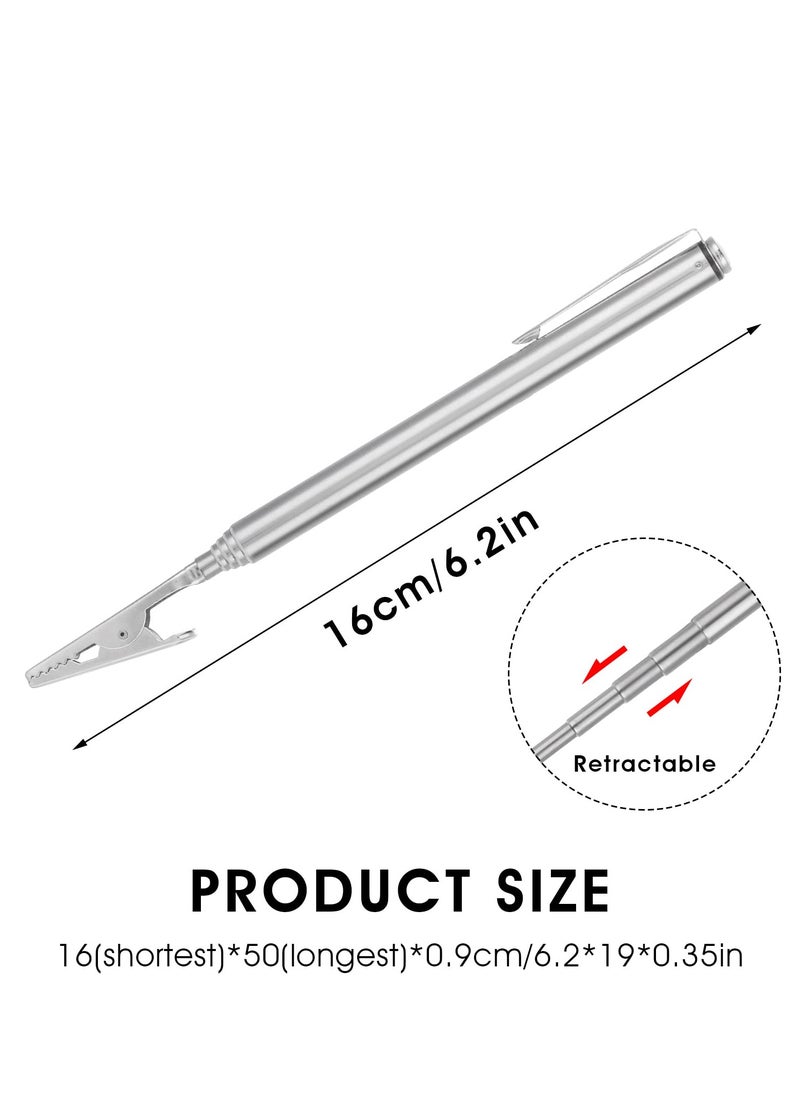 SYOSI - 2 Pieces Telescoping Bracelet Jewelry Helper Tool Telescoping Metal Alligator Clip Bracelet Alligator Clamp Mechanics Home Automobile Repairing Jewelry Fastening Picking Items - Image 1