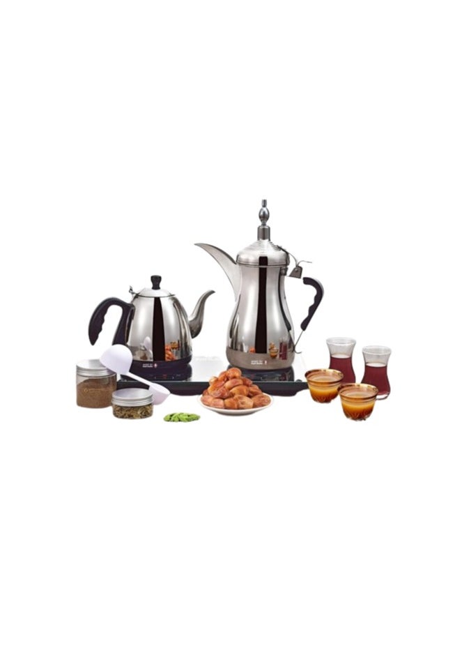 Gulf Dalla Gulf Dalla Arabic Tea Maker with Bag & Accessories Silver 1600W.  - Image 4