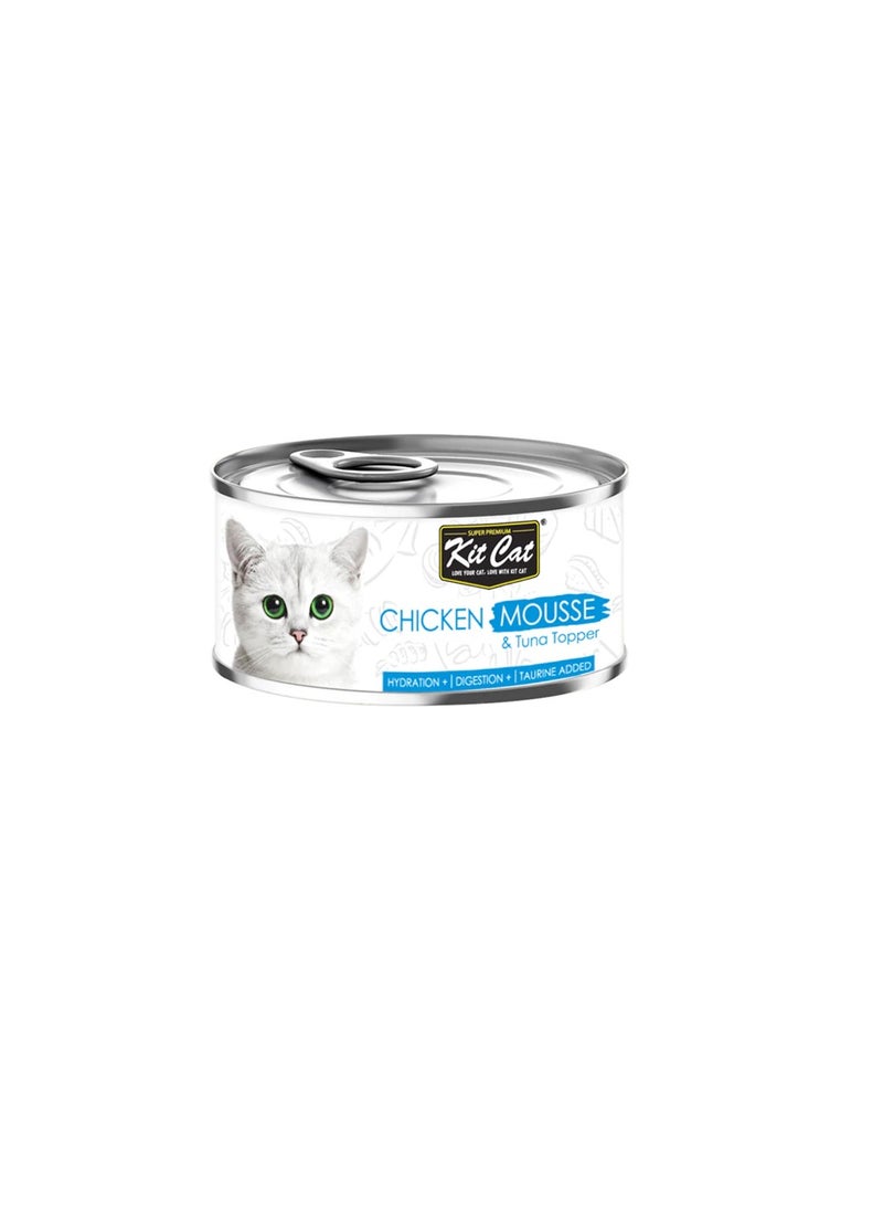 Kit Cat Chicken Mousse With Tuna Toppers Wet Cat Food - Image 3