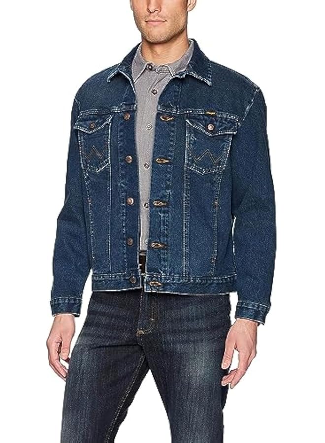 Wrangler Men'S Big & Tall Western Unlined Denim Jacket Dark Blue Large Tall - Image 1