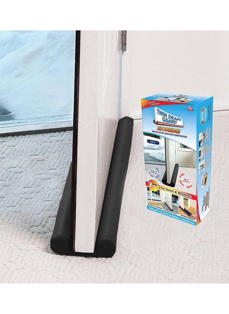 Twin Draft Guard - Twin Draft Guard - Energy Saving Under Door Draft Stopper - Image 1