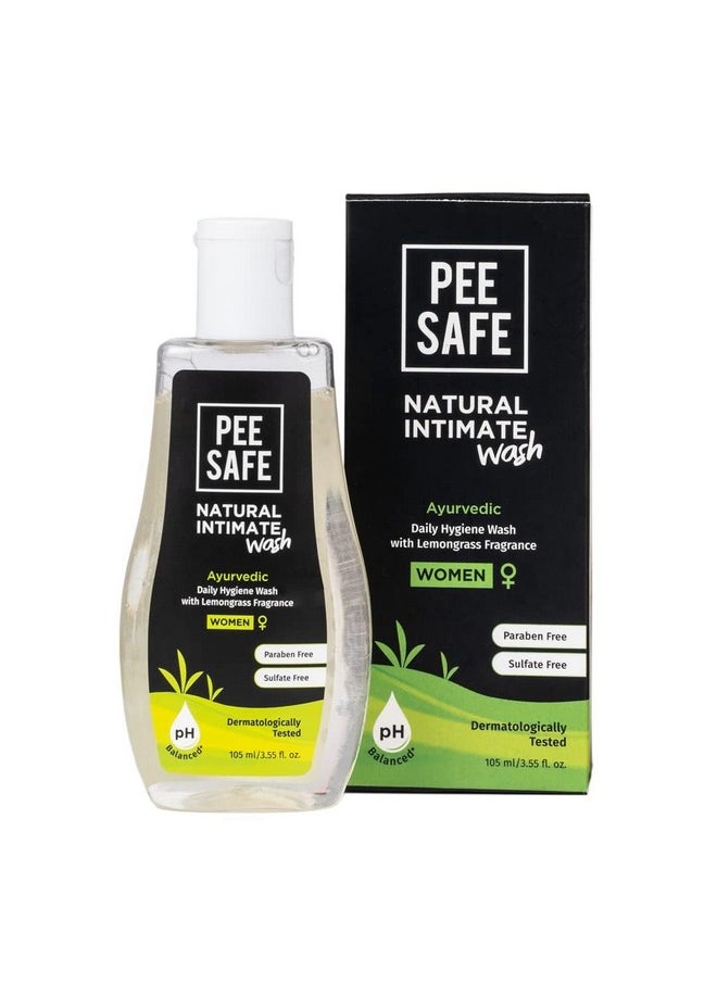 PEESAFE - Pee Safe Intimate Wash For Women Natural Ayurvedic With Lemongrass Fragnance And 100% Alcohol-Free Ph Balanced Paraben-Free Sulfate-Free 105Ml Pack Of 1 - Image 1