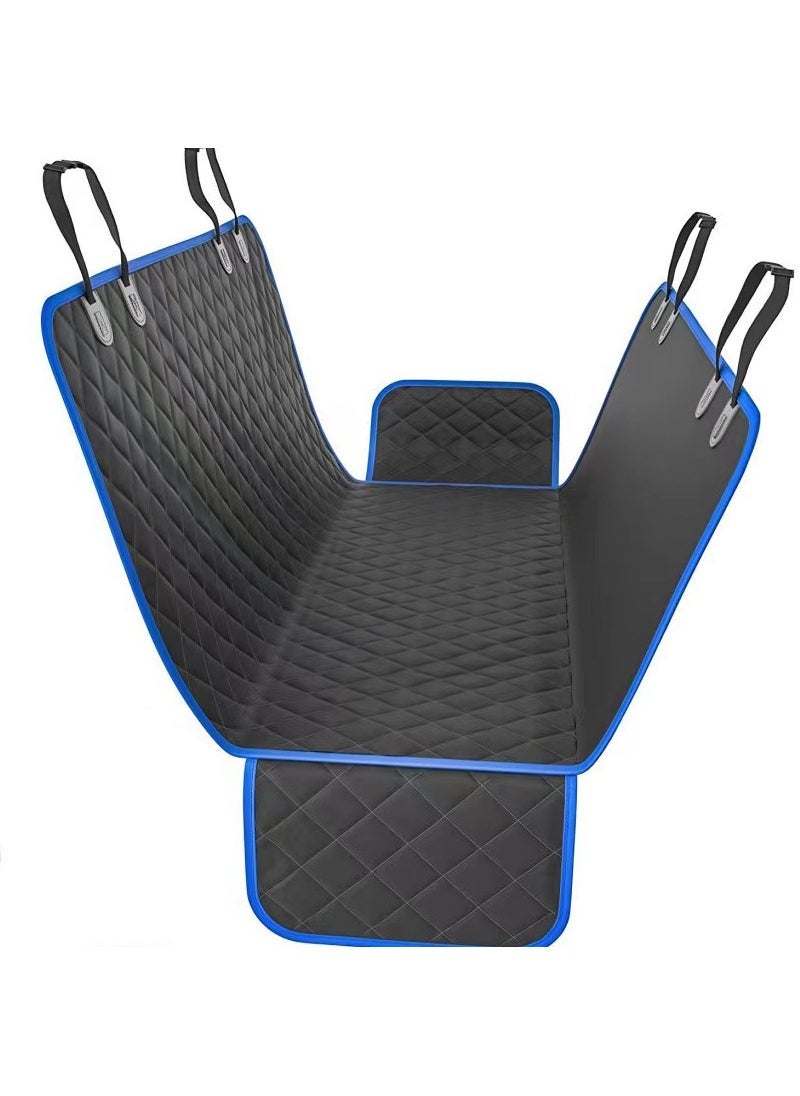 Generic 1 x 5 pcs Waterproof Pet Car Seat Cover Double Layer Blue side (send seat belt)