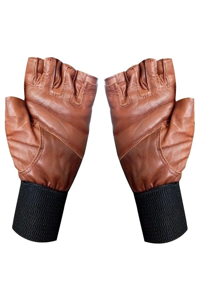 DRAUSS Power Muscles Gym Gloves, Cycling Gloves, Riding Gloves, Stretchable Size for Both Men and Women, Odor-Free and Clean- Tan - Image 5