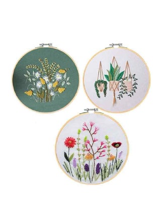3 Sets Embroidery Kit For Beginners Adults DIY Hand Embroidery Kit Include Embroidery Hoop Floss And Needles - pzsku/ZC4B81B86C82FBC6EBB33Z/45/_/1715140788/a89c5637-9f1f-4a95-b582-96d8275891ca