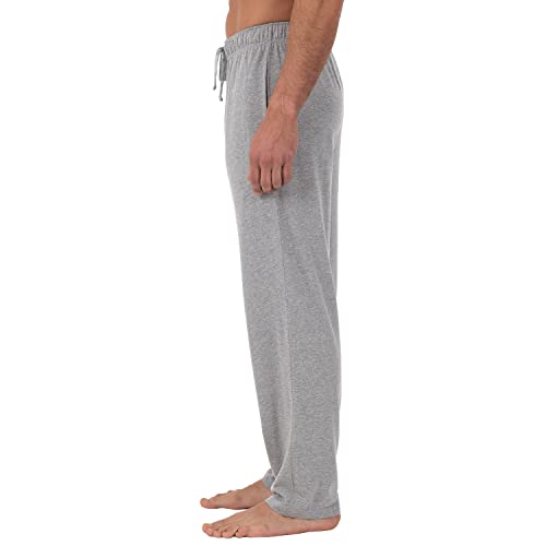 Fruit of the Loom Men's Extended Sizes Jersey Knit Sleep Pant (1-Pack), Light Grey Heather, X-Large - Image 3