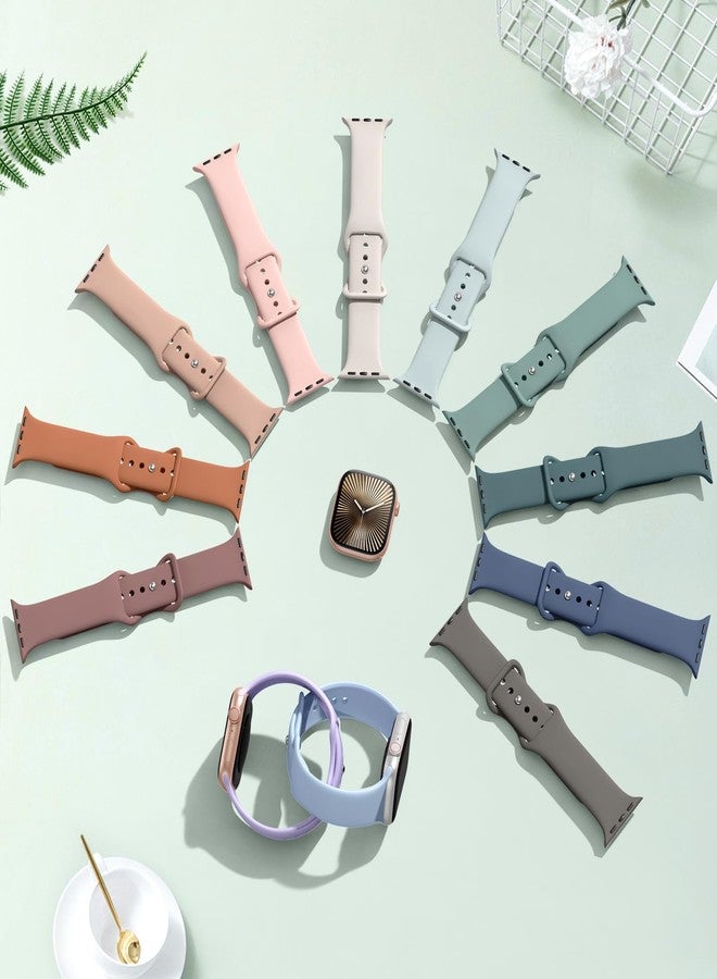 SuperNaNa Patenting Sport silicone Bands Compatible with Apple Watch Band 38mm 40mm 41mm 42mm 44mm 45mm 46mm 49mm for Women Men,Soft Sport Replacement Strap for iWatch Bands Series SE 10 9 8 7 6 5 4 3 2 1 Ultra - Image 4