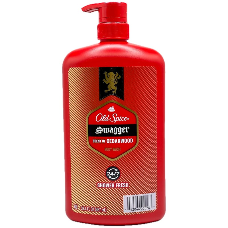 Old Spice غسول الجسم أولد سبايس سواجر برائحة خشب الأرز 247 شاور فريش 334 أونصة سائلة - Image 1