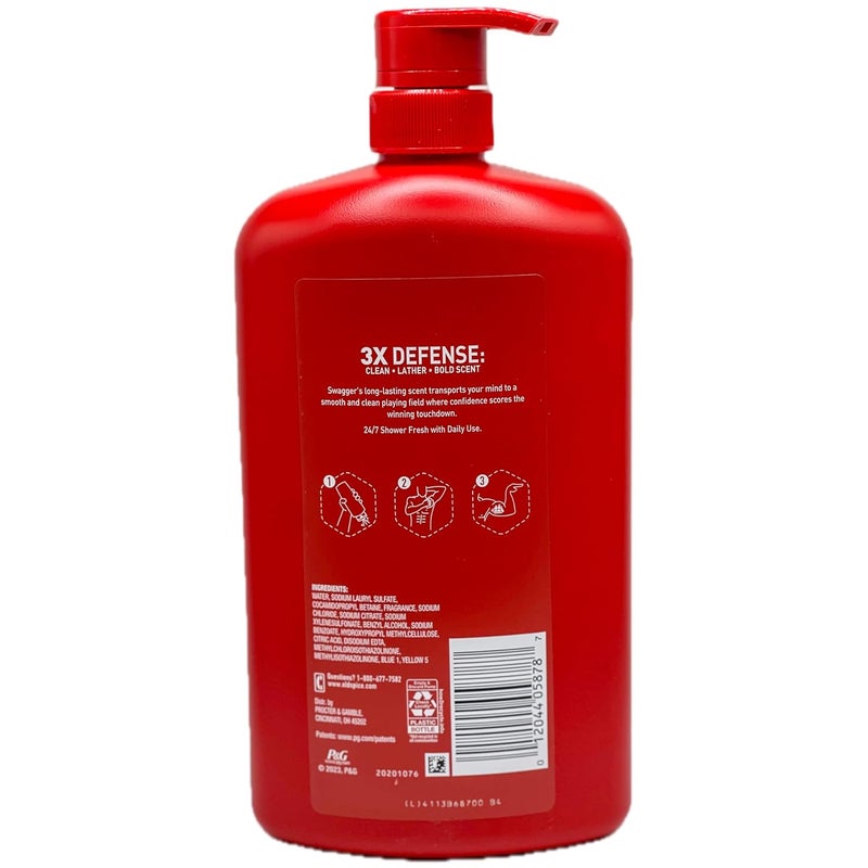 Old Spice غسول الجسم أولد سبايس سواجر برائحة خشب الأرز 247 شاور فريش 334 أونصة سائلة - Image 2