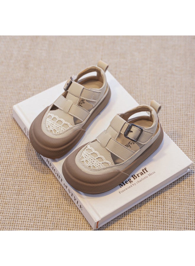DEESHA Summer Lightweight Breathable Big Kids Closed-toe Sandals Hollow-out Sandals For Girls Casual Comfortable Versatile Soft-soled Princess Shoes - Image 3