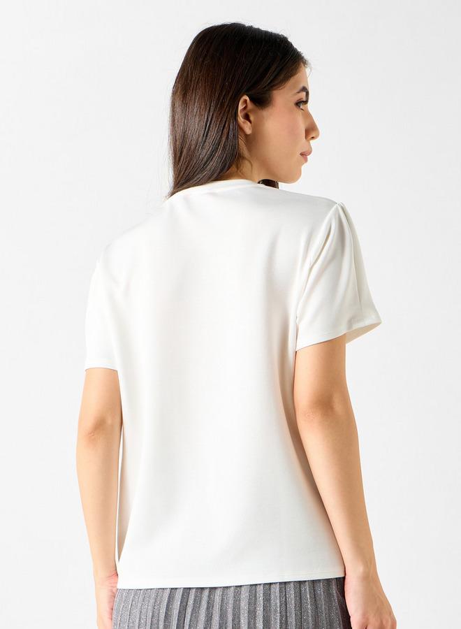 2Xtremz Embellished T-shirt with Crew Neck and Short Sleeves - Image 3