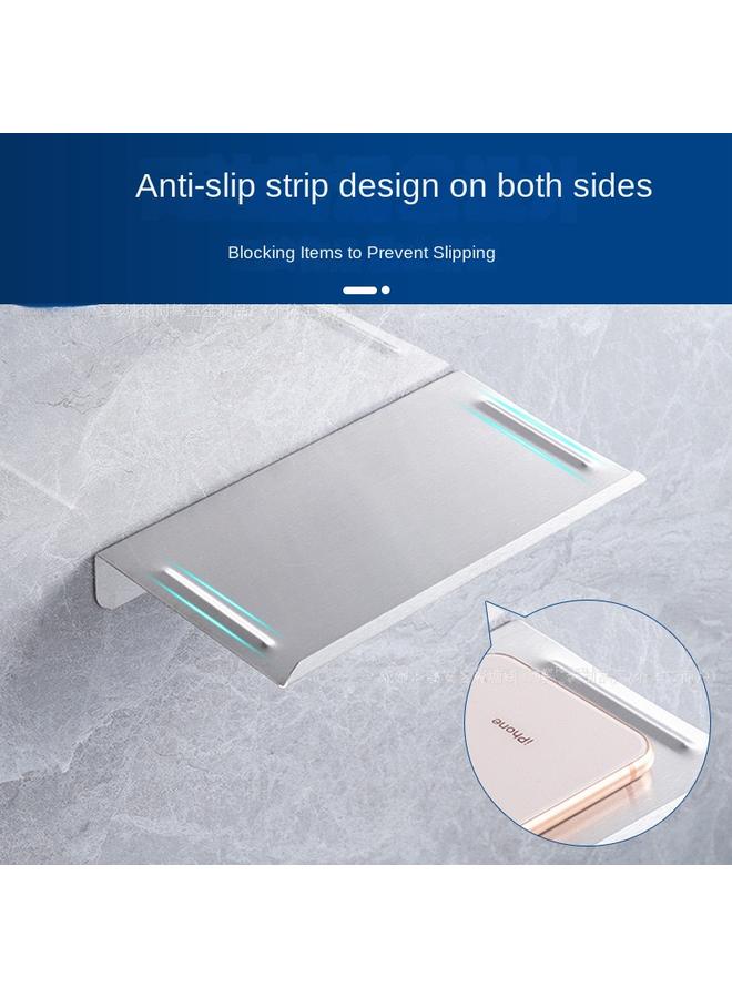 Bluejw 304 Stainless Steel Phone Rack Storage Rack With Edge Tissue Holder Toothbrush Holder Cup Holder Punch-Free Storage Rack - Image 4