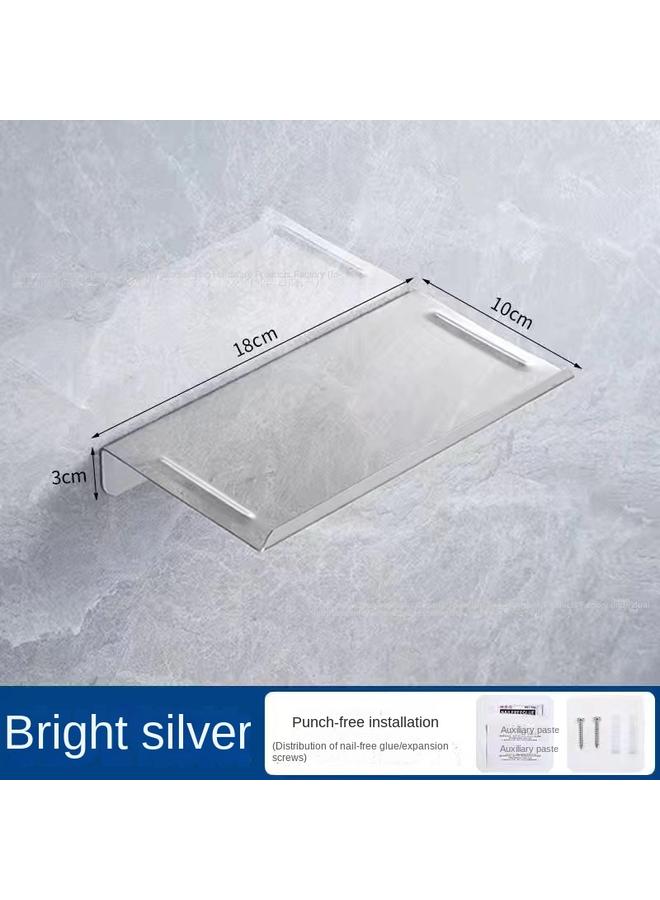 Bluejw 304 Stainless Steel Phone Rack Storage Rack With Edge Tissue Holder Toothbrush Holder Cup Holder Punch-Free Storage Rack - Image 1