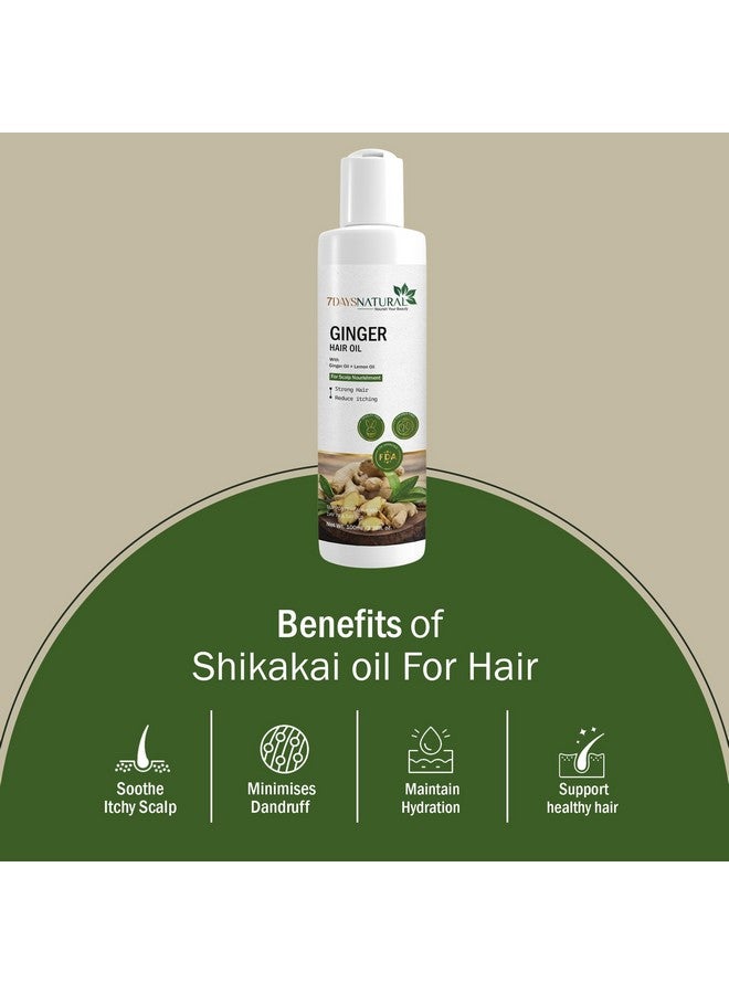 7 DAYS Ginger Hair Oil with Sunflower oil, Sesame Seed oil, Castor Oil & Ginger Oil - 100ml - Image 5