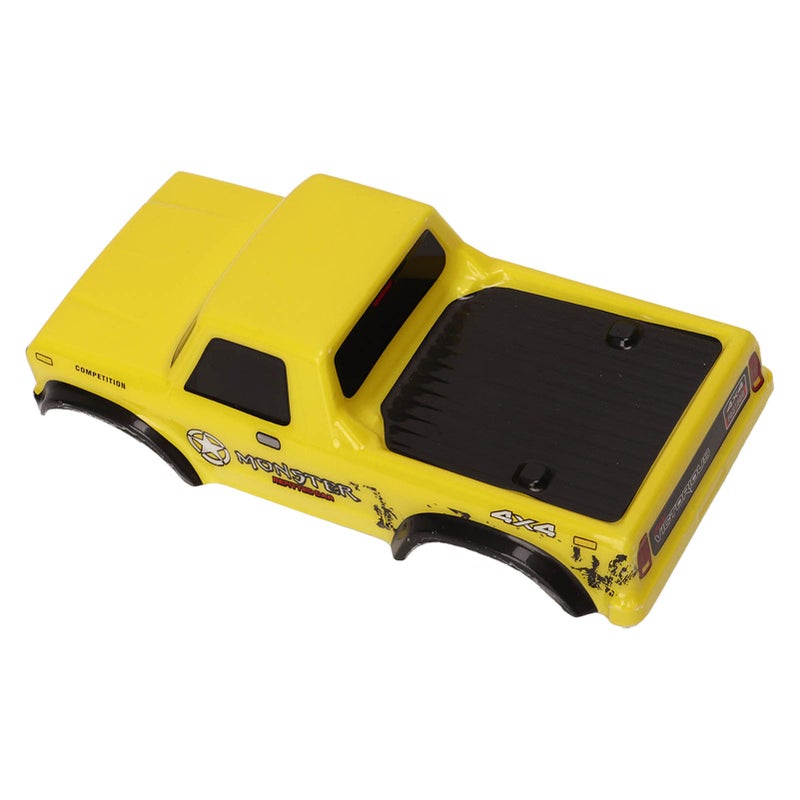 Naroote 1/10 Scale Rc Body, 1/10 Rc Crawler Body, RC Car Body Shells Cool Beautiful and Durable 125mm 1/10 Crawler Body Body Parts for 1:24 Crawler Vehicle (Yellow) - Image 3