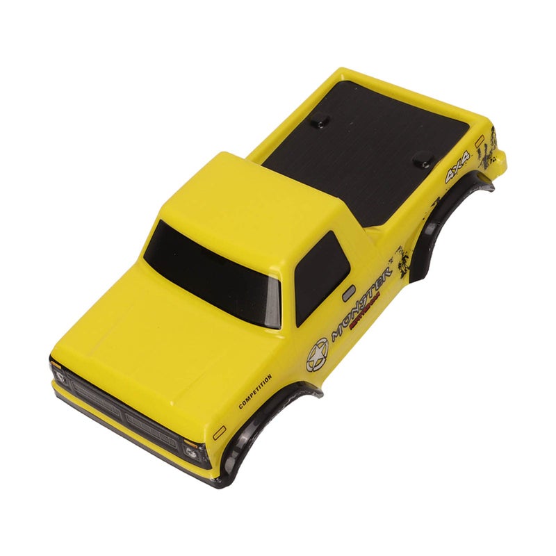 Naroote 1/10 Scale Rc Body, 1/10 Rc Crawler Body, RC Car Body Shells Cool Beautiful and Durable 125mm 1/10 Crawler Body Body Parts for 1:24 Crawler Vehicle (Yellow) - Image 4