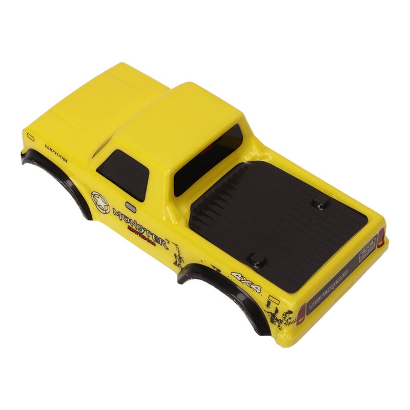 Naroote 1/10 Scale Rc Body, 1/10 Rc Crawler Body, RC Car Body Shells Cool Beautiful and Durable 125mm 1/10 Crawler Body Body Parts for 1:24 Crawler Vehicle (Yellow) - Image 1