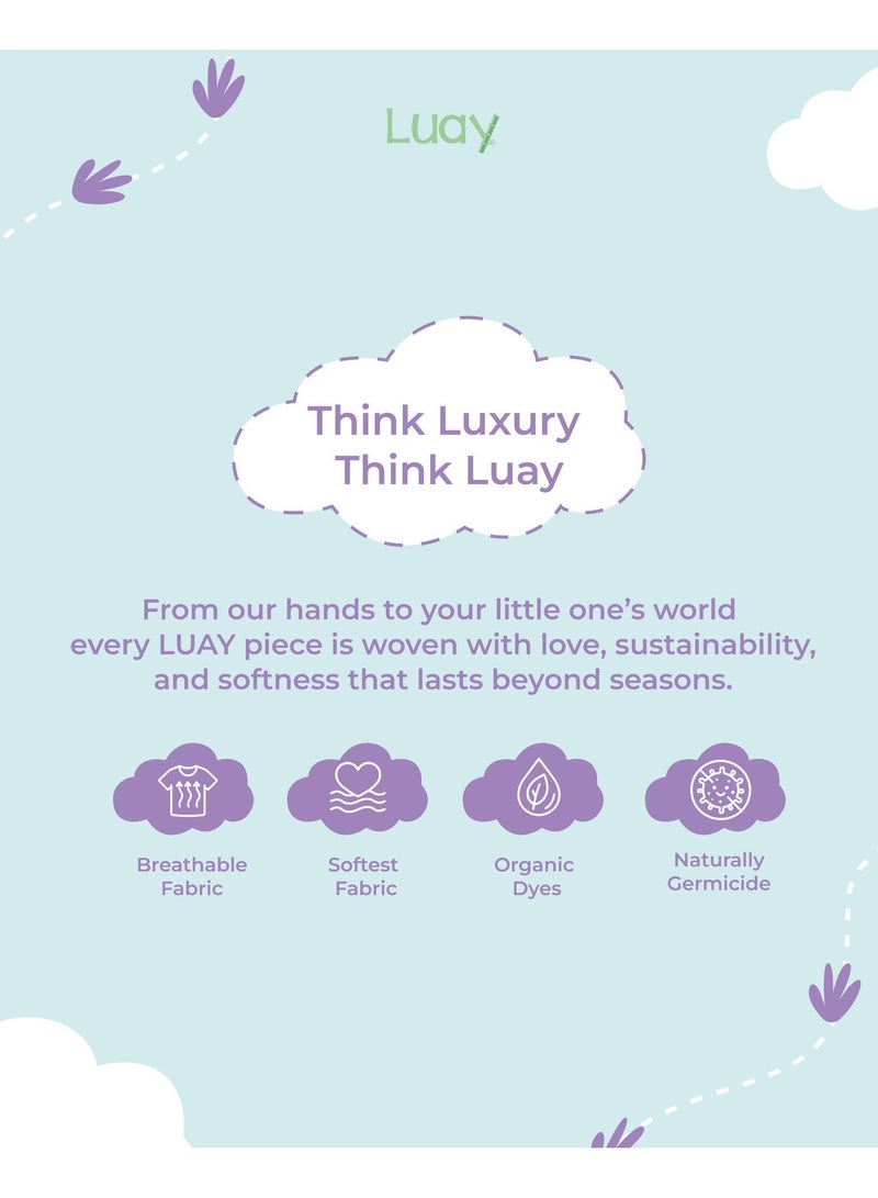 لؤي طقم صيفي للبنات من LUAY – تيشيرت مطبوع وشورت من القطن الناعم، طقم كاجوال للأطفال والبنات الصغيرات - Image 5