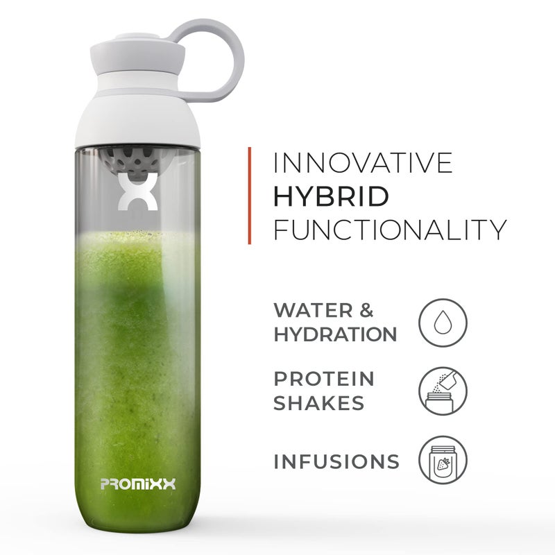 Promixx FORM Sports Water Bottle - Premium BPA Free Water Bottle for Fitness Sports & Outdoors - Sustainable Drinks Bottle with Measurement Markers and Leakproof Lid - 760ml / 26oz (Midnight Blue) - Image 2