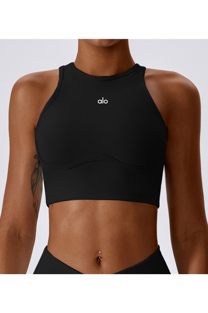 Alo Yoga ALO yoga yoga tank top for running, stretchy, figure-hugging sports wear - Image 1