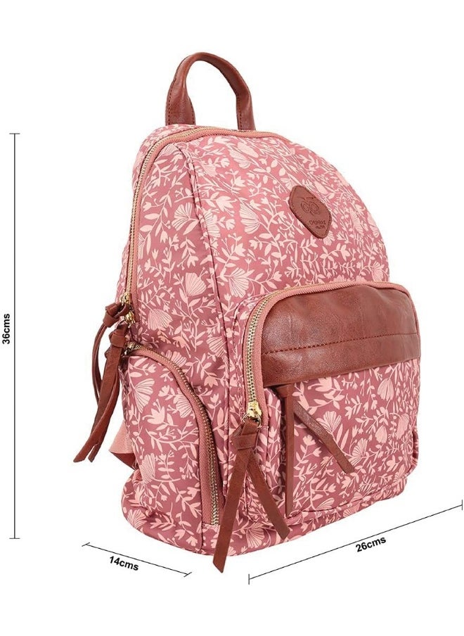 تشامباك - حقيبة ظهر Chumbak Autumn Break - حقيبة ظهر عصرية ، حقيبة نسائية ، حقيبة كتف للبنات ، حقيبة سفر ، حقيبة نهارية ، محفظة ، حقائب بسحاب ، حقيبة كاجوال للسيدات ، للمدرسة ، الكلية ، العمل ، مقاس 14.2x10.2 بوصة - Image 1