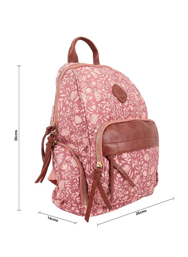 تشامباك - حقيبة ظهر Chumbak Autumn Break - حقيبة ظهر عصرية ، حقيبة نسائية ، حقيبة كتف للبنات ، حقيبة سفر ، حقيبة نهارية ، محفظة ، حقائب بسحاب ، حقيبة كاجوال للسيدات ، للمدرسة ، الكلية ، العمل ، مقاس 14.2x10.2 بوصة - Image 1