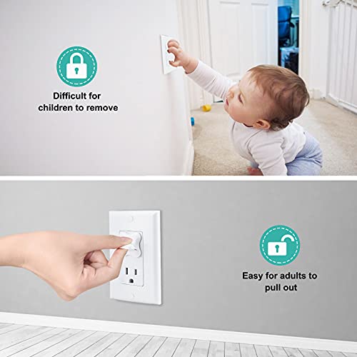 Babepai Outlet Covers Babepai 38-Pack White Baby Proof Electrical Protector Safety Improved Baby Safety Plug Covers - Image 2