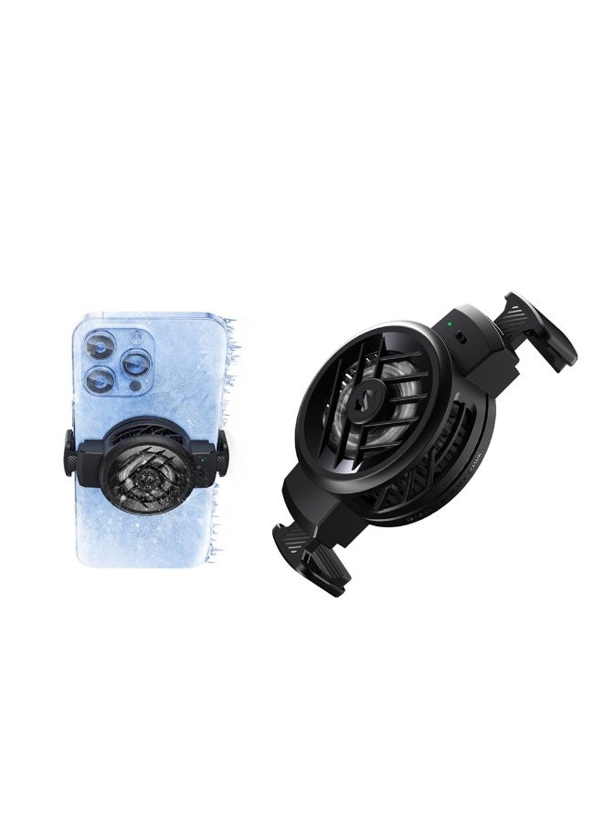 Generic Phone Cooler, Portable Cell Phone Cooling Fan, Lightweight Quiet Cellphone Radiator with Dual Semi-Conductor Cooling Chip for 2.71-3.34 inches for iPhone/Android Gaming  - Image 1