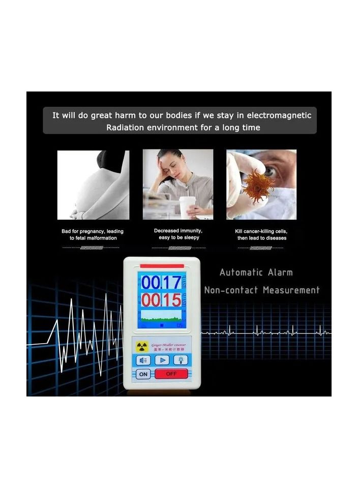 1-Piece Handheld Portable Multifunctional Nuclear Radiation Detector,Personals Dosimeter Detectors,Beta Gamma X-Ray Tester - Image 1