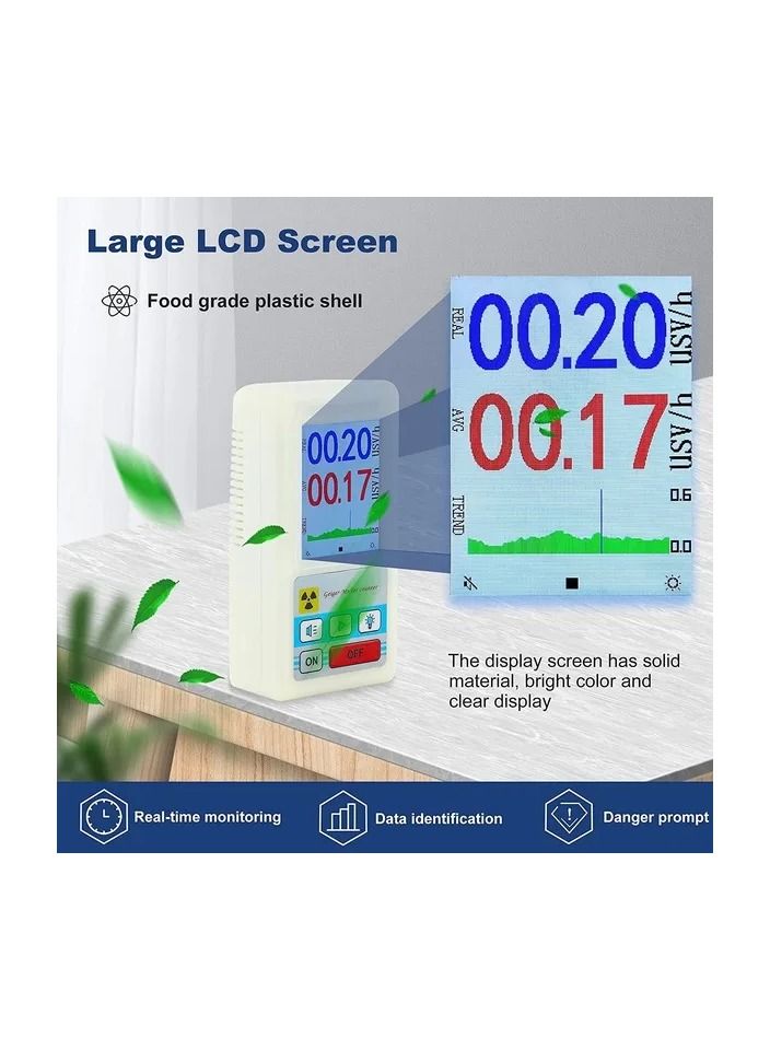 1-Piece Handheld Portable Multifunctional Nuclear Radiation Detector,Personals Dosimeter Detectors,Beta Gamma X-Ray Tester - Image 2