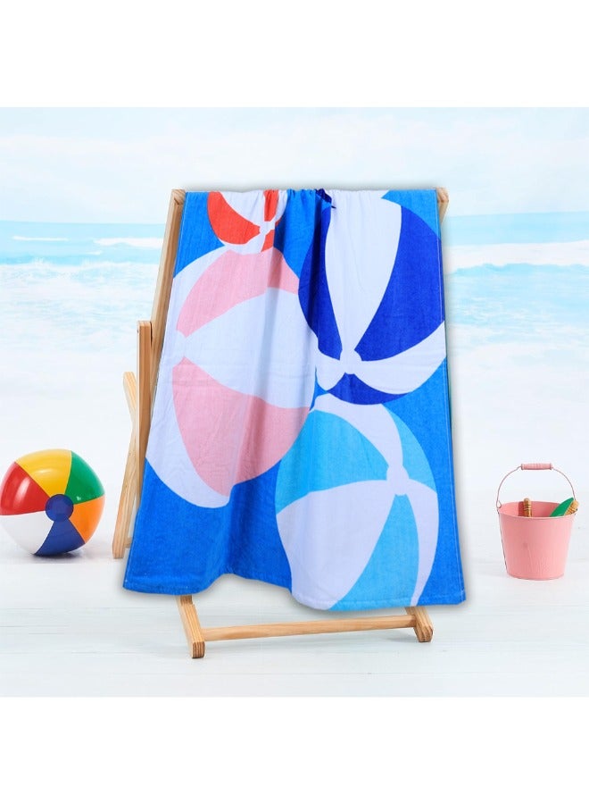 BYFT Jacquard Beach Towel (86 x 162 cm) 390 Gsm Beach Ball Cotton-Set of 1 - Image 1