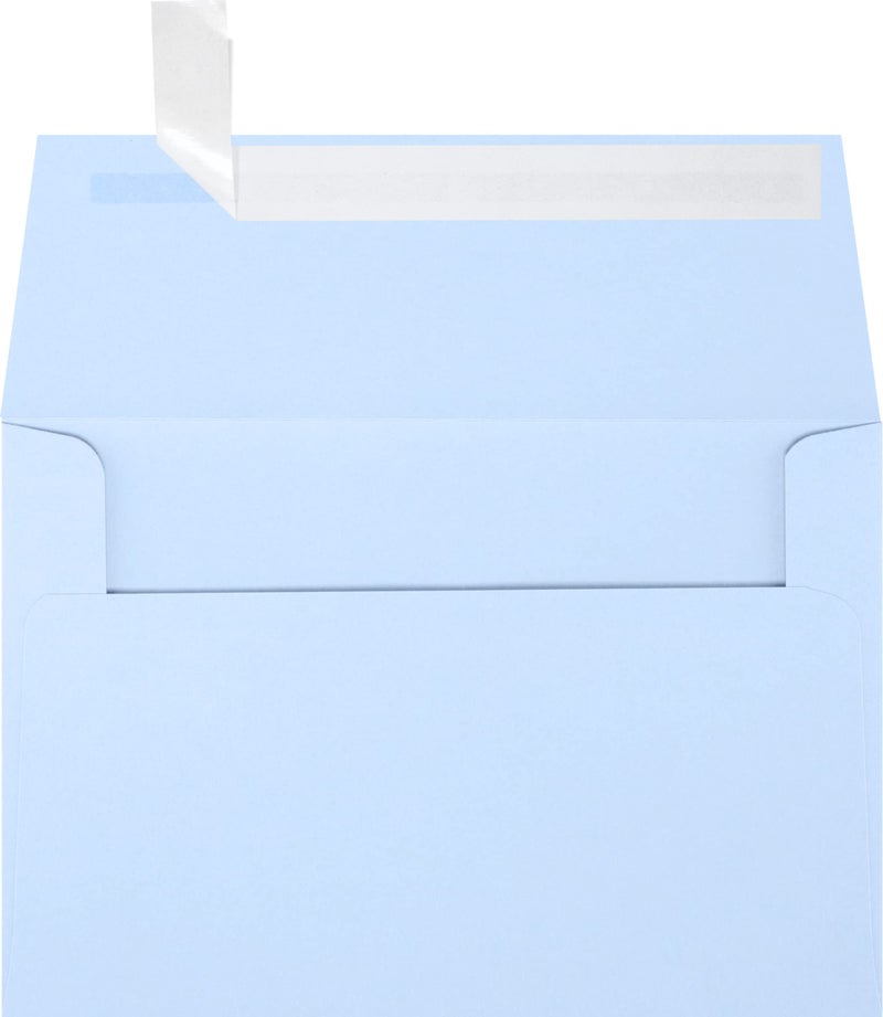 LUXPaper A4 Invitation Envelopes | Peel & Press | 4 1/4" x 6 1/4" | Baby Blue | 80lb. Text | 50 Qty - Image 5