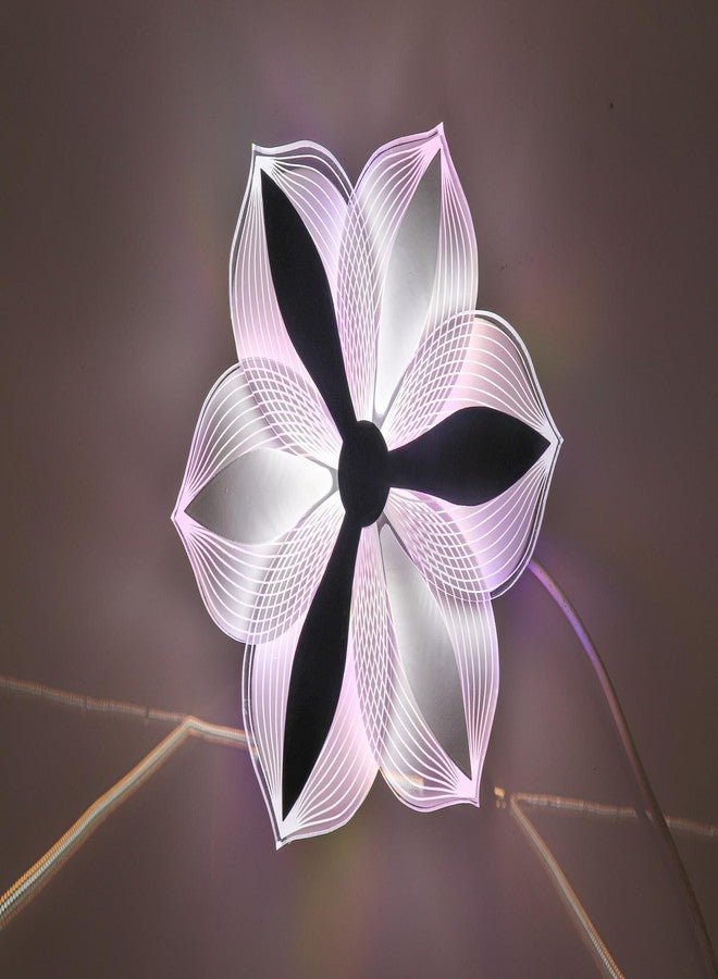 swanart Glowora RGB Color Changing Acrylic & Metal Flower-Shaped Chandelier Light – Modern 10W Decorative Ceiling Light for Living Rooms, Bedrooms, and Kids' Rooms - Image 5