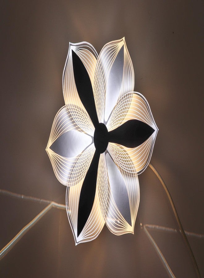 swanart Glowora RGB Color Changing Acrylic & Metal Flower-Shaped Chandelier Light – Modern 10W Decorative Ceiling Light for Living Rooms, Bedrooms, and Kids' Rooms - Image 4