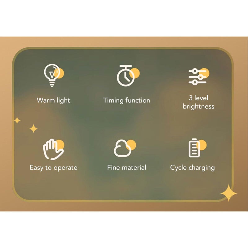 سمكة خشبية خضراء - ضوء ليلي - مصباح لاسلكي قابل للشحن لديكور غرفة النوم - Image 5