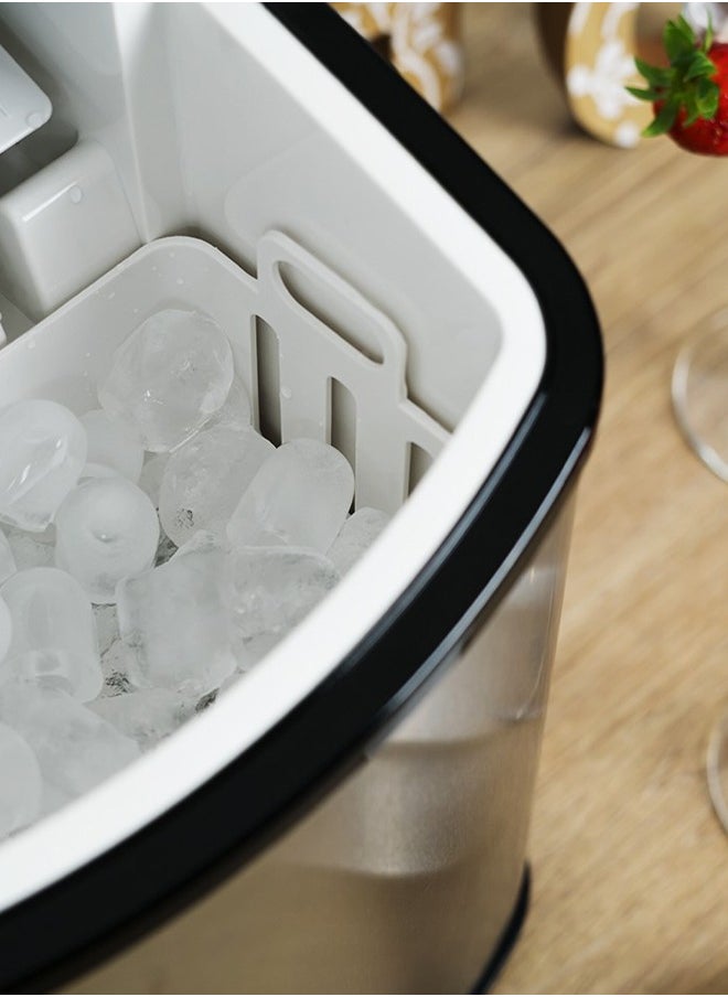 Oscar Oscar OSIM2020 Instant Ice Maker – Stainless Steel, 10KG Daily Capacity, 9 Crystalline Bullet Ice Cubes in 10 Minutes, Ice Full & Water Deficient Alarms, 600g Ice Storage, R600a Compressor, 1.7L Water Reservoir, Compact Design  - Image 5