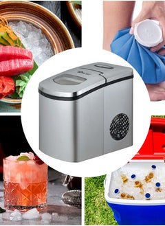 Oscar OSIM2020 Instant Ice Maker – Stainless Steel, 10KG Daily Capacity, 9 Crystalline Bullet Ice Cubes in 10 Minutes, Ice Full & Water Deficient Alarms, 600g Ice Storage, R600a Compressor, 1.7L Water Reservoir, Compact Design - pzsku/ZC4B944492F8C7AE6C255Z/45/_/1731190005/49379dda-d251-48e4-9e93-bf8fda93a926