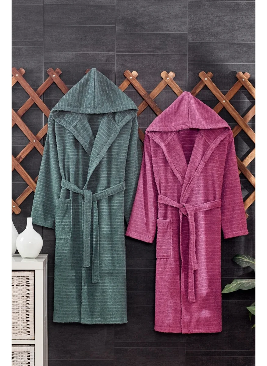 Casnack Quina 2-Piece Hooded Oversize Bathrobe Set