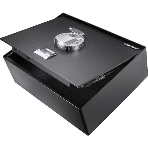 Barska AX11556 Biometric Fingerprint Top Opening Security Drawer Safe Box 0.23 Cubic Ft, Multi, One Size - Image 1