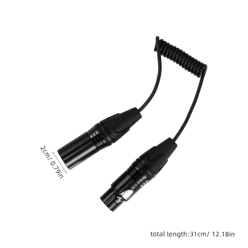 كابل ميكروفون ملتف XLR ذكر إلى أنثى سلك تمديد نحاس نقي 3 دبابيس - Image 3