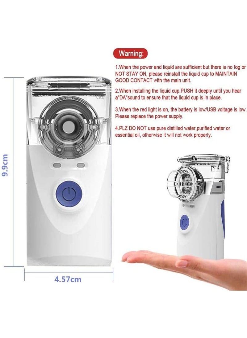 Portable Handheld Vaporizer – Ultrasonic Mesh Inhaler for Adults & Children – High Precision Nebulizer for Home & Travel Use - Image 5