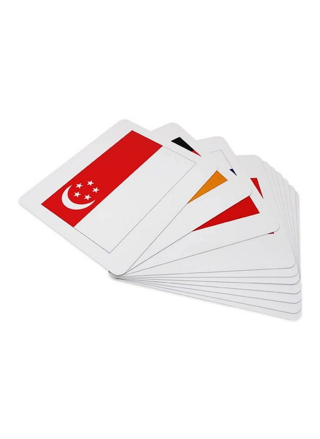 BRAINSMITH - Brainsmith Quantum Flash Cards, National Flags- Educational Flashcard for Toddlers and Kids Set 1 (30 Cards) for Brain Development and Stimulation (8 Months to 8 Years) - Image 1