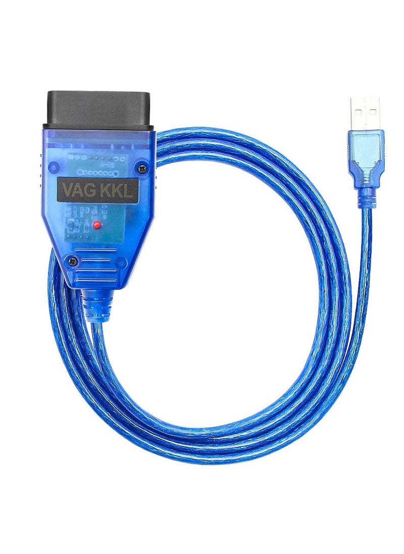 Generic - VAG-COM 409.1 Vag Com 409Com vag 409 kkl OBD2 USB Diagnostic Cable Scanner Scan Tool Interface For VW Audi Seat Volkswagen Skoda - Image 1